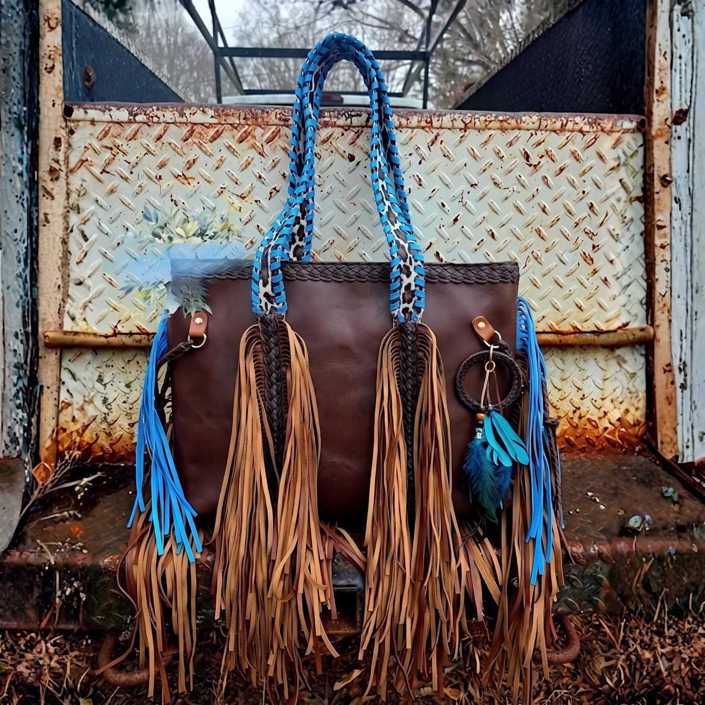 Elara Leopard Print Tote Bag
