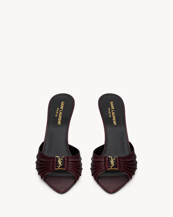 Saint Lauren BABYLONE mules in smooth leather