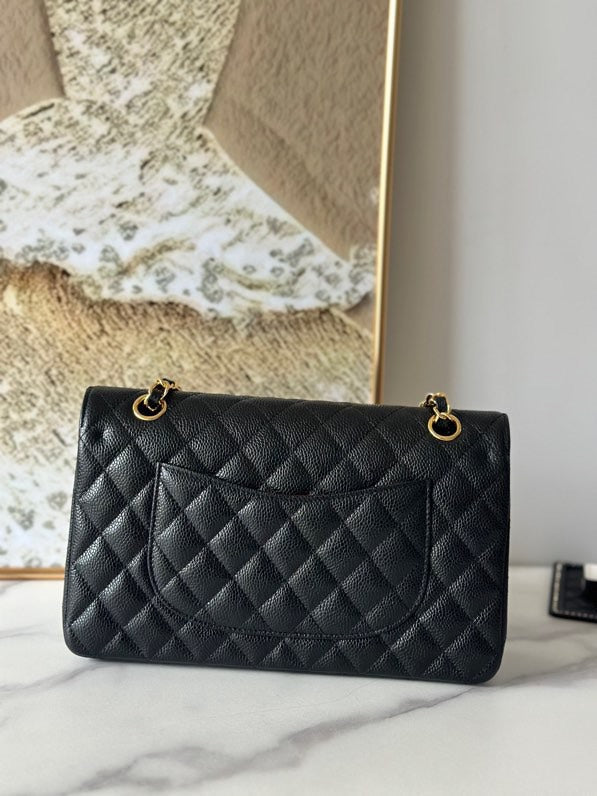 Chanel Classic Flap Bag Medium Gold Hardware.