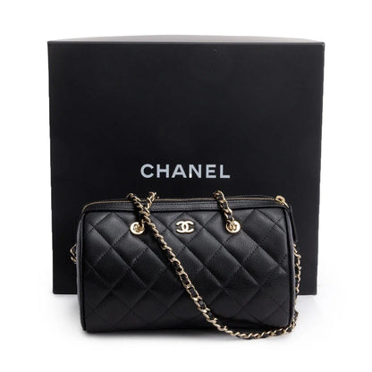 Chanel Black Crossbody Bowling Bag