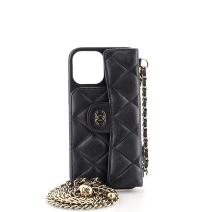 Chanel Classic Phone Case with Chain Quilted Lambskin