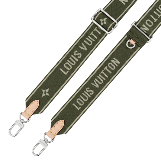 Bandouliere Shoulder Strap Green and White (Box Included)