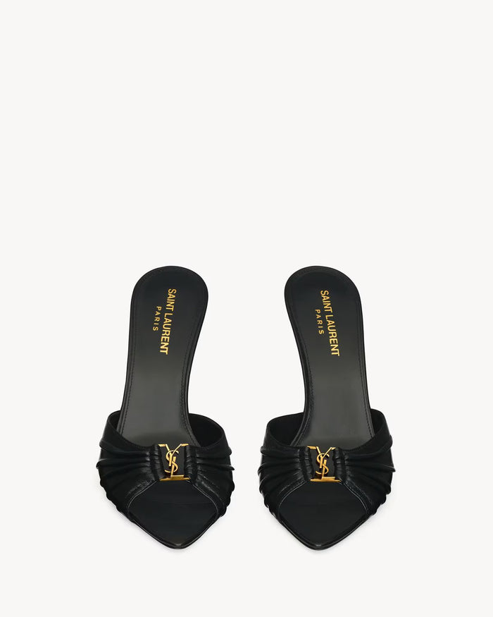 Saint Lauren BABYLONE mules in smooth leather