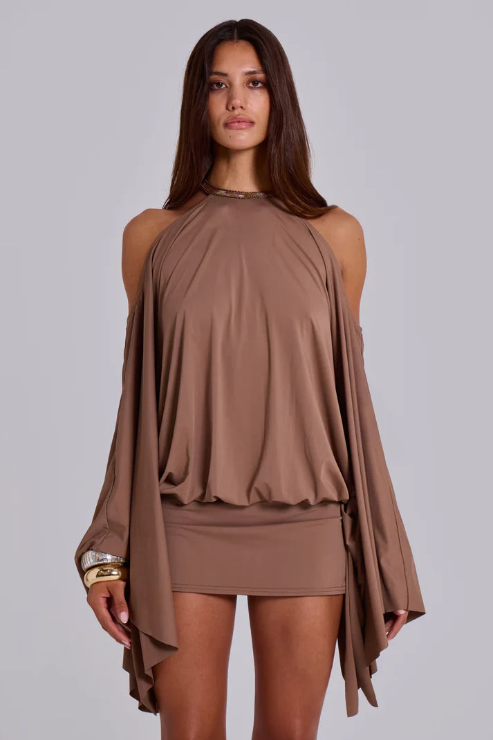Embellished Butterfly Mini Dress
