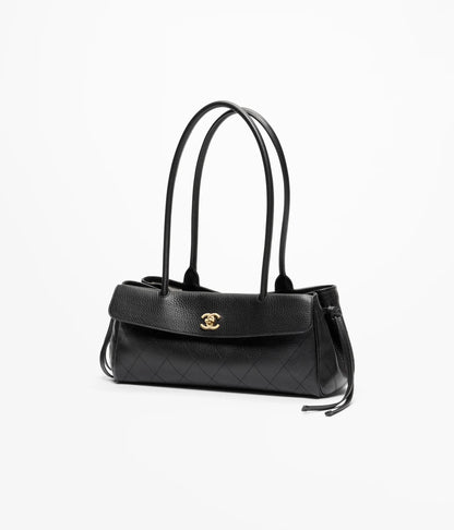 Chanel Small Tote Metal Black