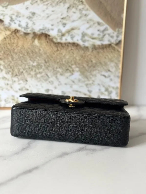 Chanel Classic Flap Bag Medium Gold Hardware.