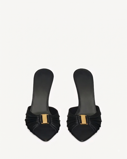 Seraphina Leather Slip-On Mules