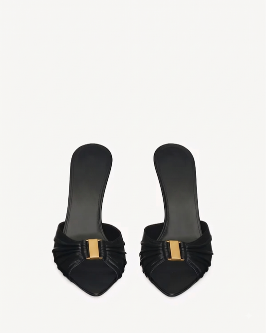 Seraphina Leather Slip-On Mules
