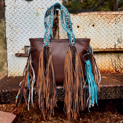 Elara Leopard Print Tote Bag