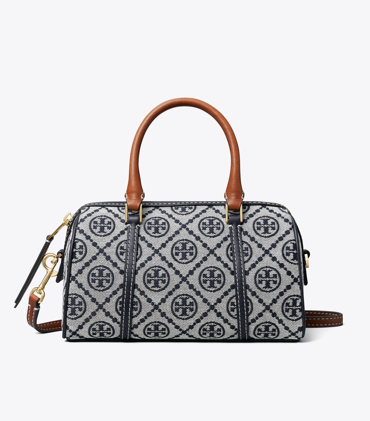 Tory Burch Monogram Petite Barrel Bag